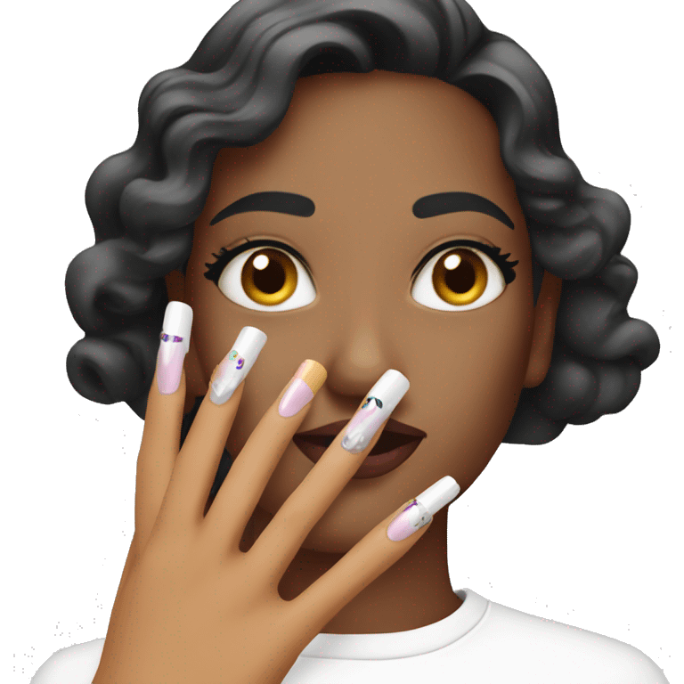 Nail artist emoji