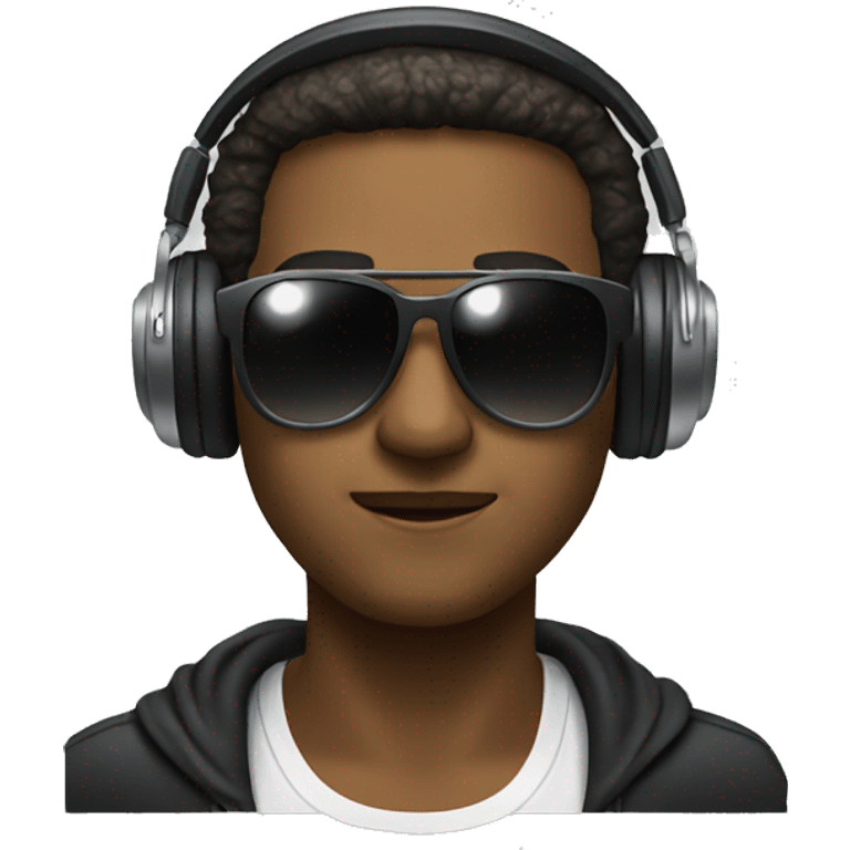 DJ with sunglasses emoji