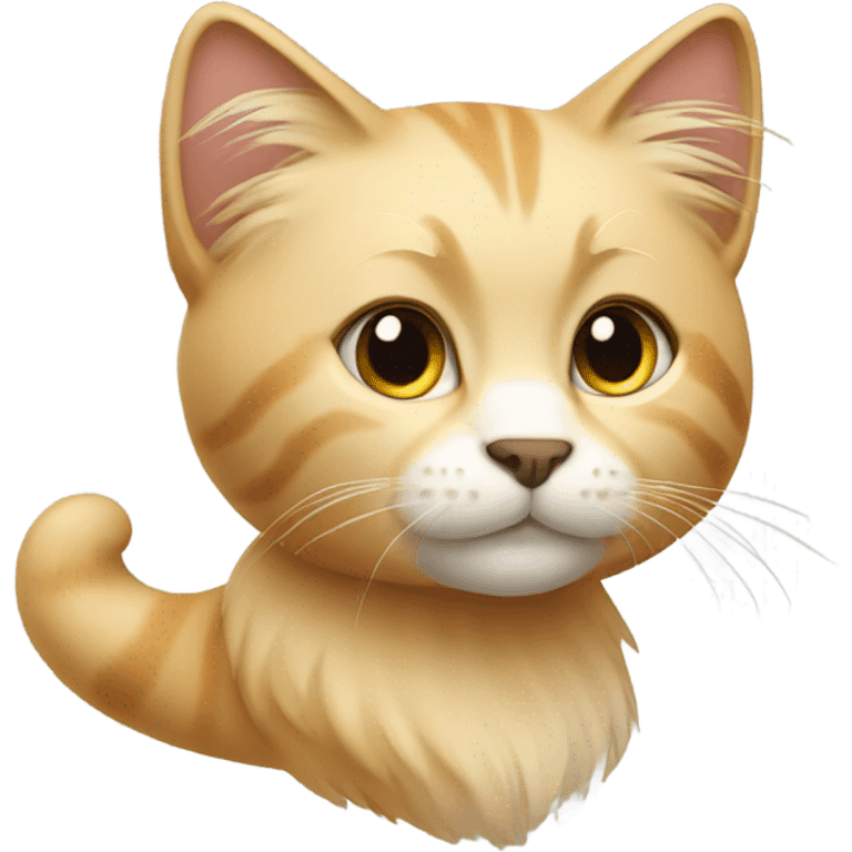 cat with blonde long hair emoji