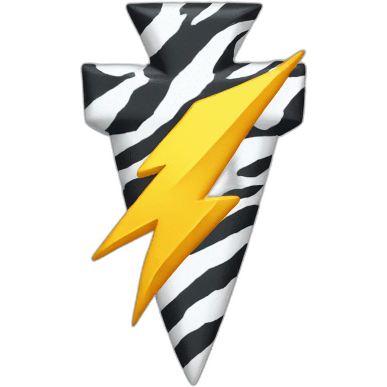 lightning bolt zebra  emoji