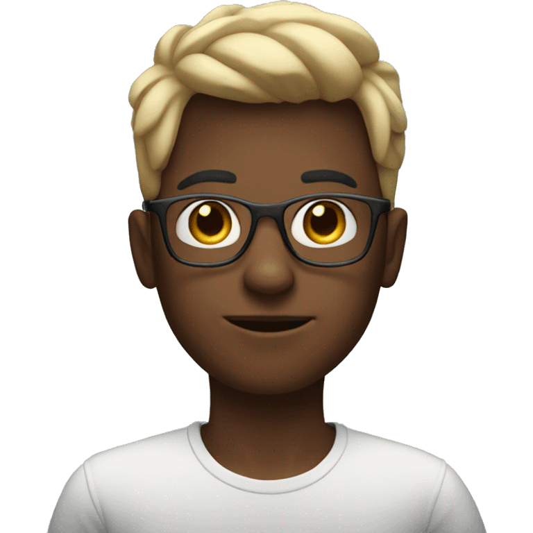 a boy with glasses from the metaverse emoji