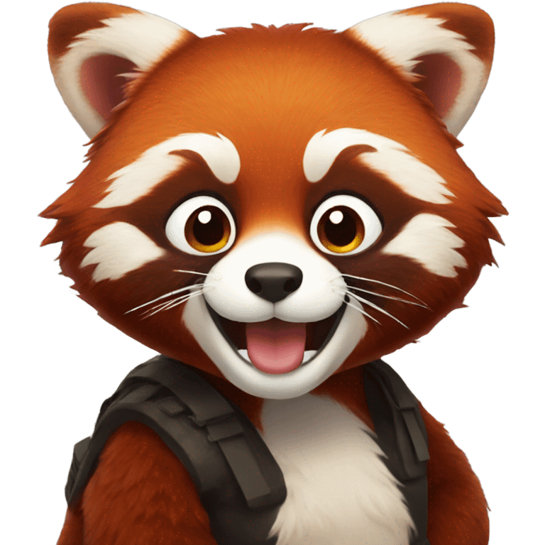 red panda that plays emoji