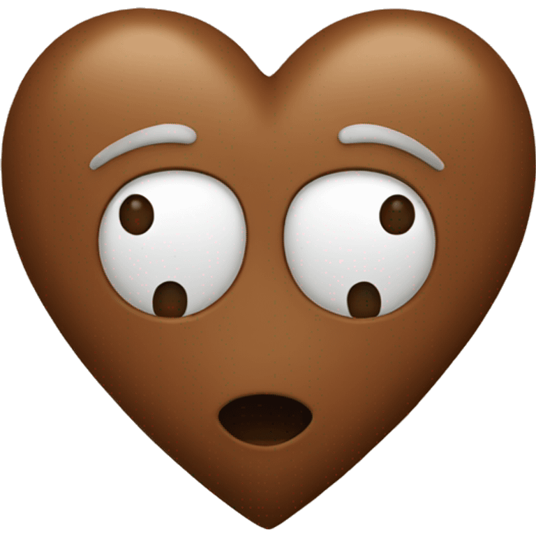 Brown heart  emoji