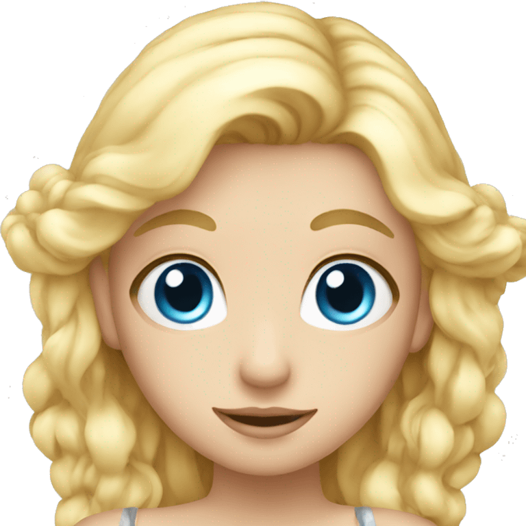 Fairy with Blue eyes and blond hair emoji