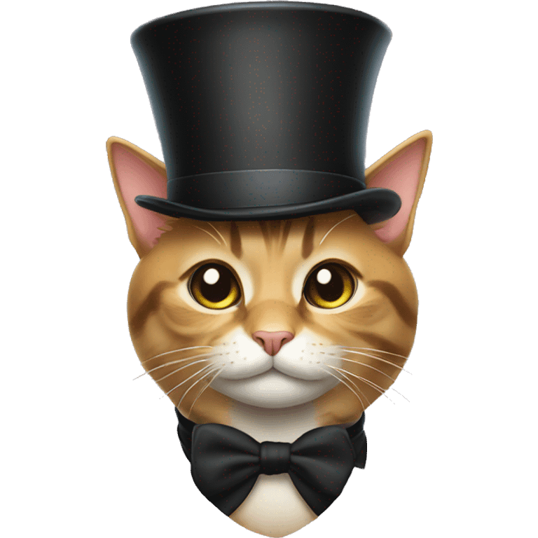 cat with tophat emoji