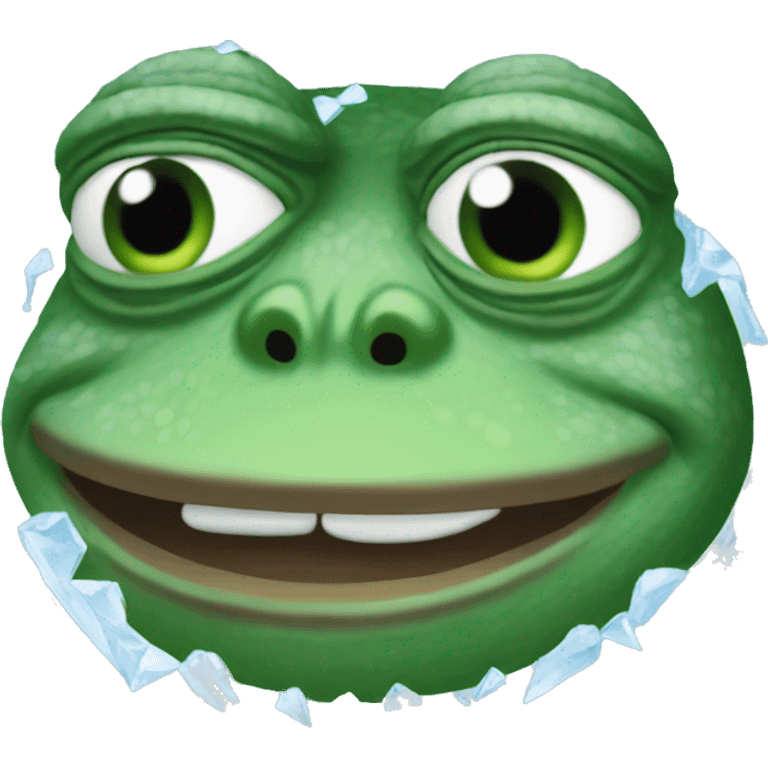 pepe the frog frozen cold emoji