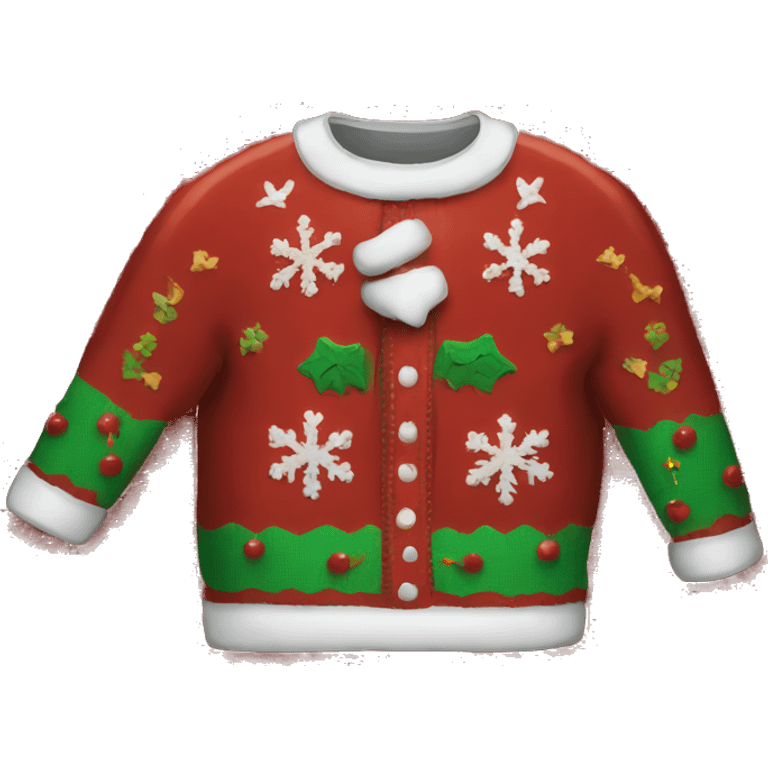 ugly christmas sweater emoji