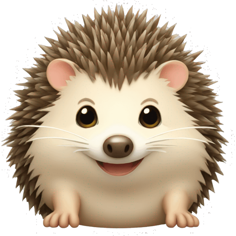 hedgehog + fat + winking emoji