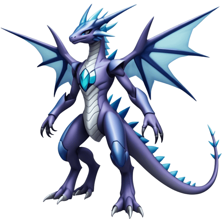  Cool Edgy Shiny Godly Ethereal Digimon-Genesect-Dialga-Reptile-hybrid full body emoji