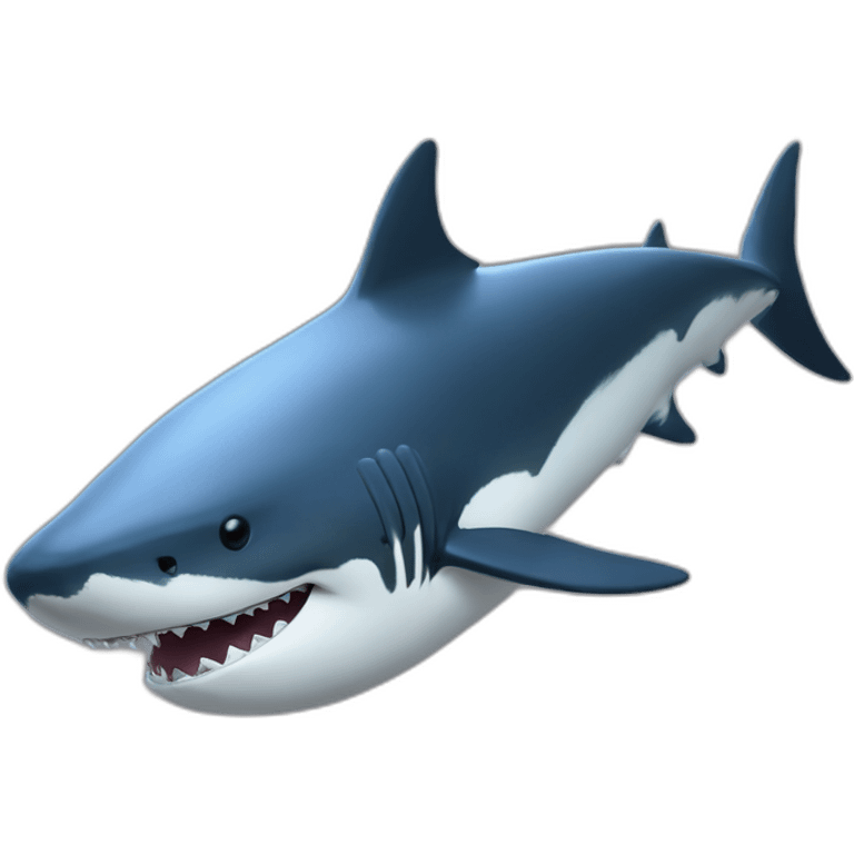 Baleine sur requin emoji