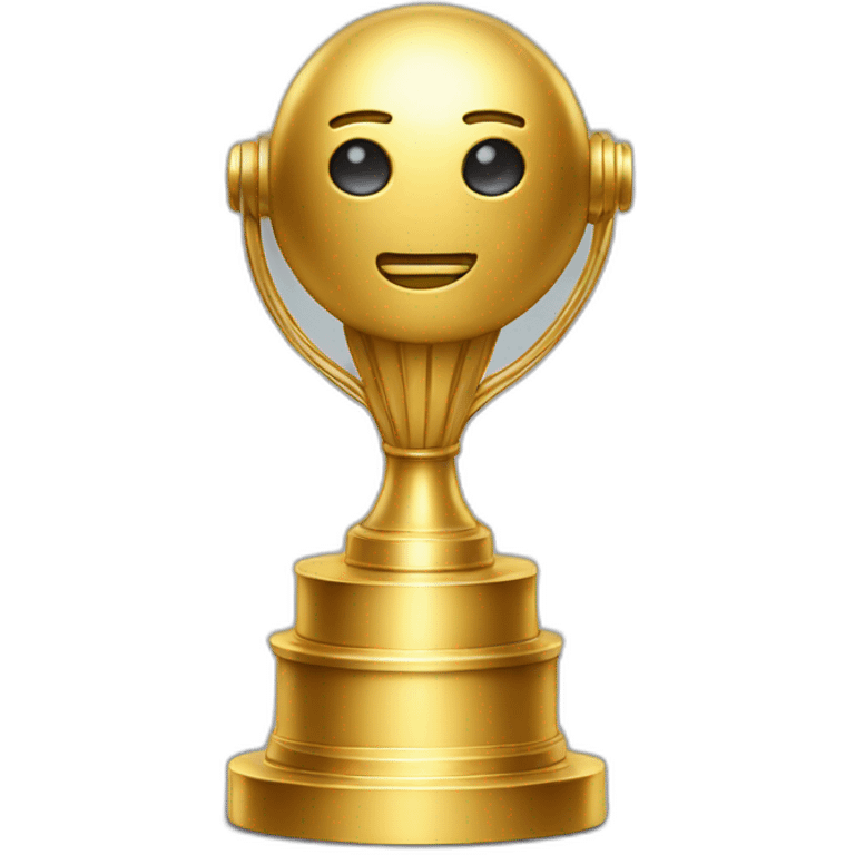 gold chatbot trophy emoji