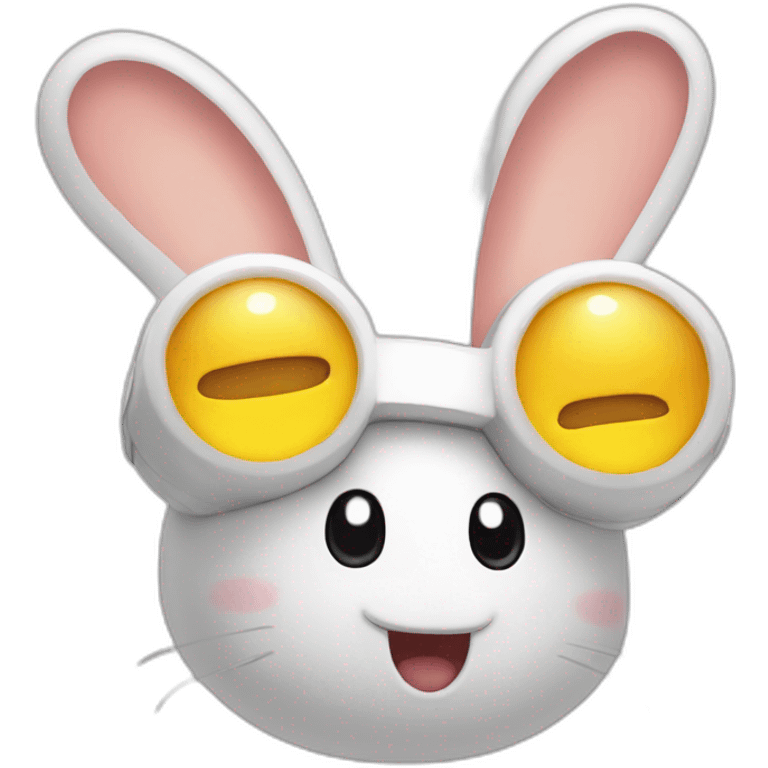 Rabbid and sun emoji