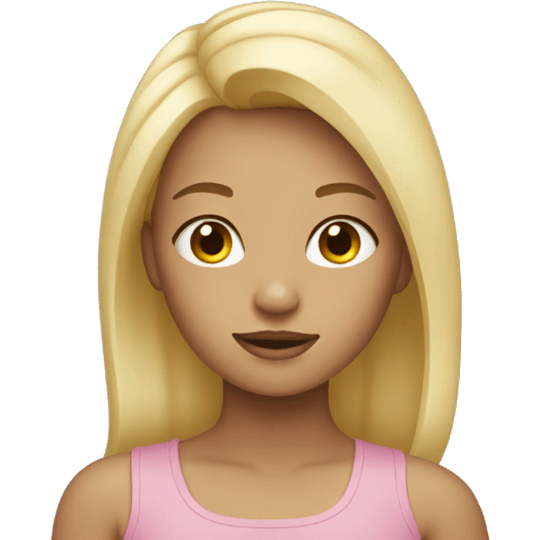 Girl with blonde hair emoji