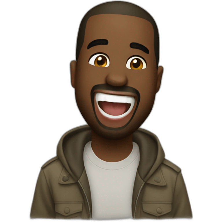 Kanye west laugh emoji