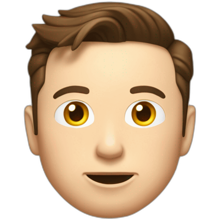 Elon Musk qui mange une tsla emoji