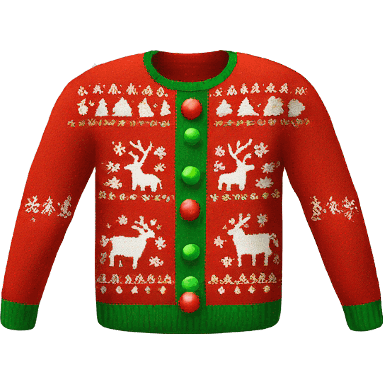 ugly christmas sweater emoji