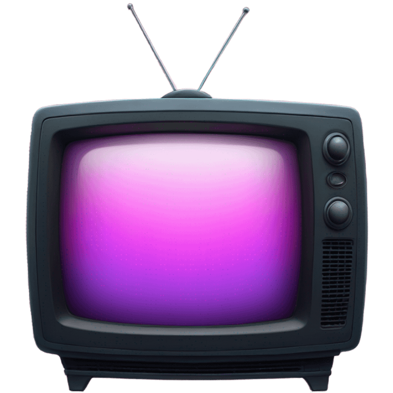 glowing television emoji