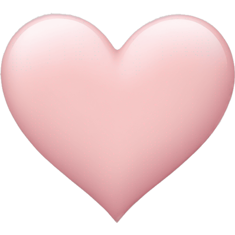 Light pink heart, powder pink shade emoji