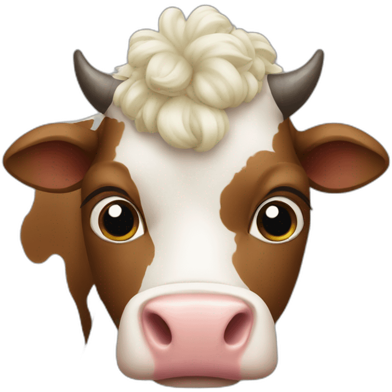 Cow funny emoji