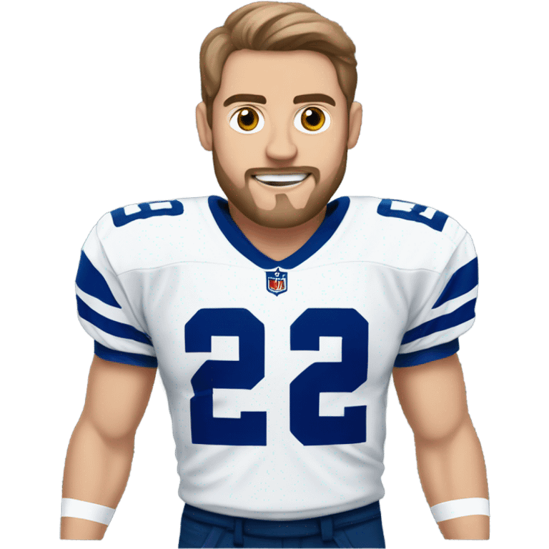 Josh Blankenship wearing cowboys jersey emoji