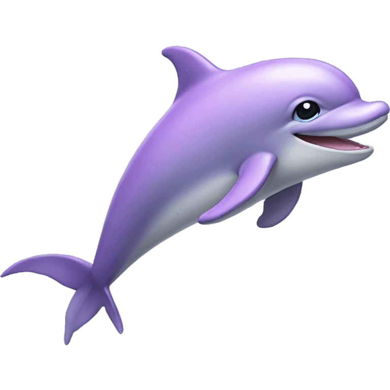 Pastel purple dolphin emoji