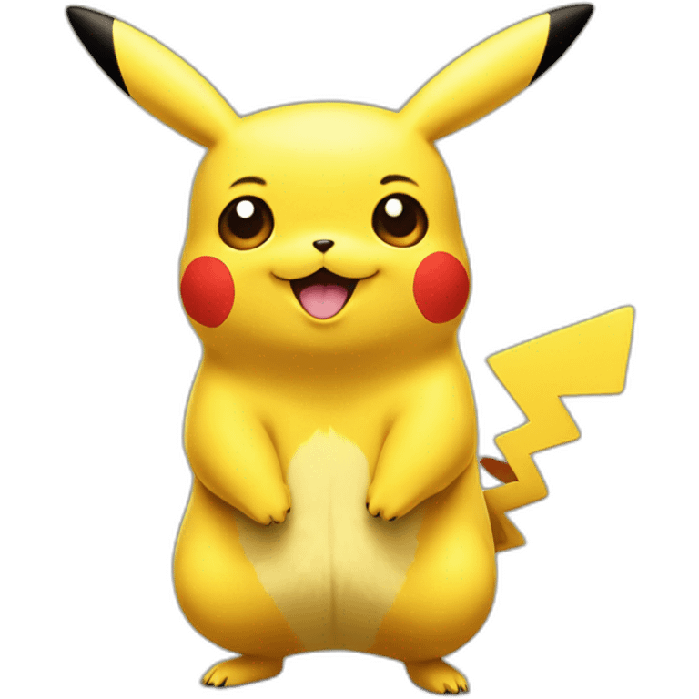 Pikachu en colère avec une grosse balafre emoji