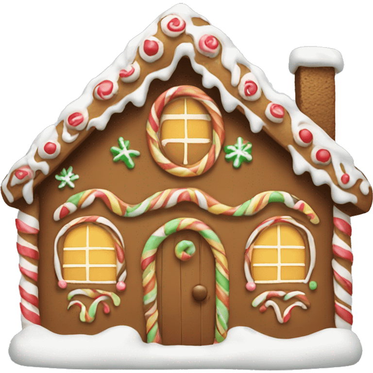 Gingerbread house emoji