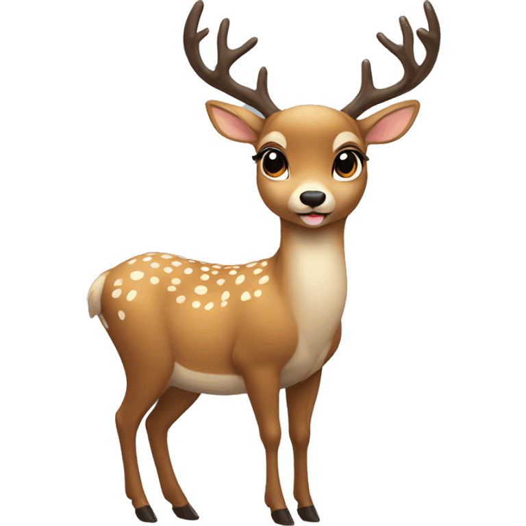 New Year's deer emoji