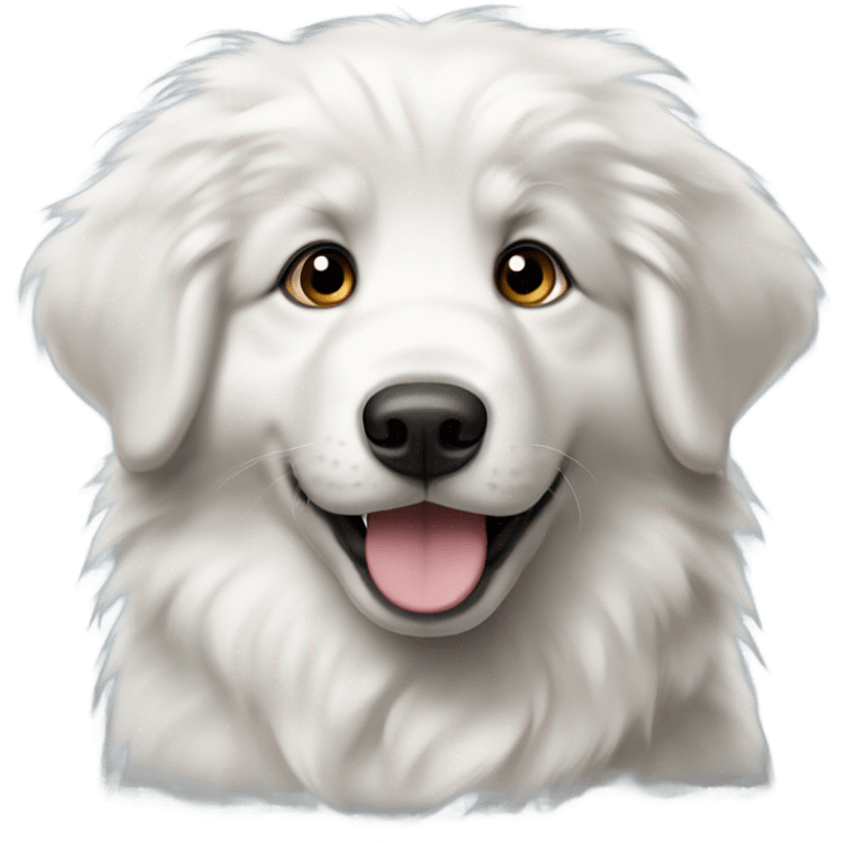 Great Pyrenees puppy emoji