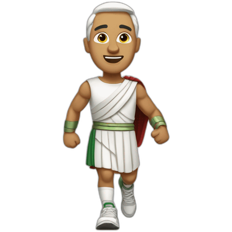 Julius caesar wearing running shoes emoji