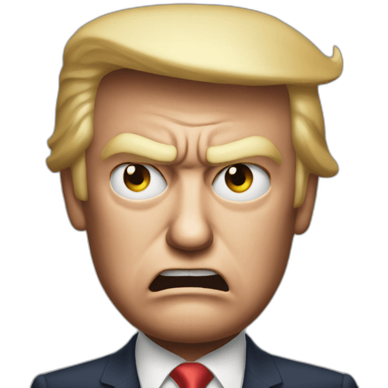 Donald trump angry emoji