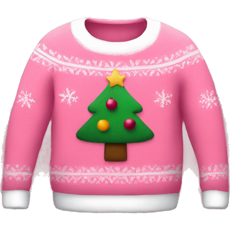 pink xmas sweater  emoji