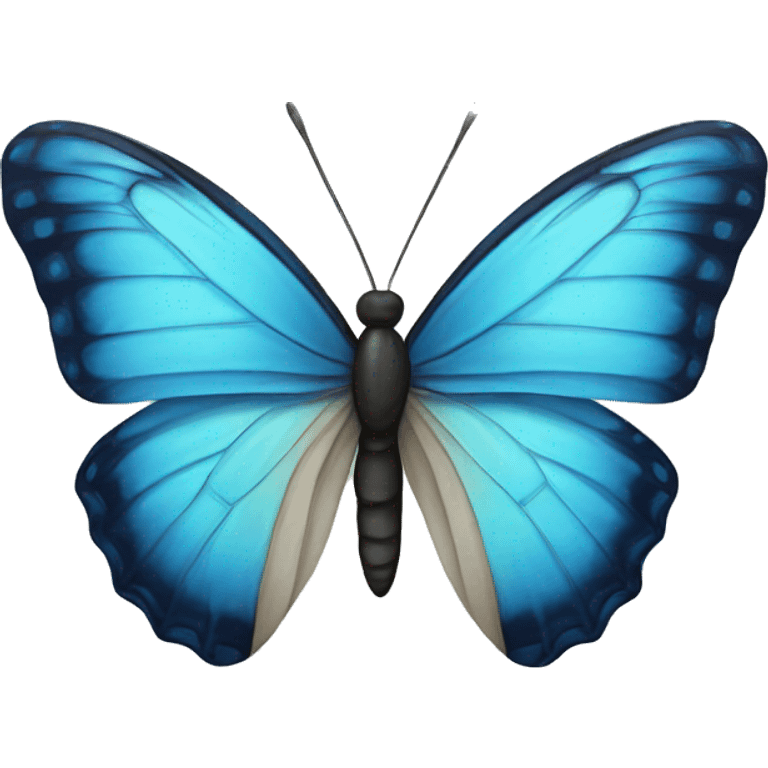 Butterfly blue emoji