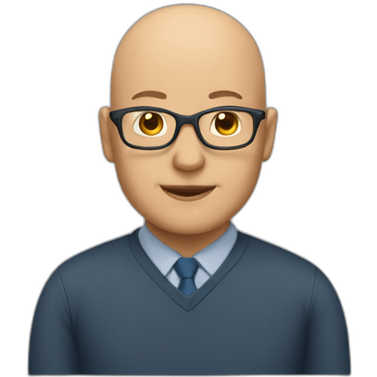 bald teacher emoji