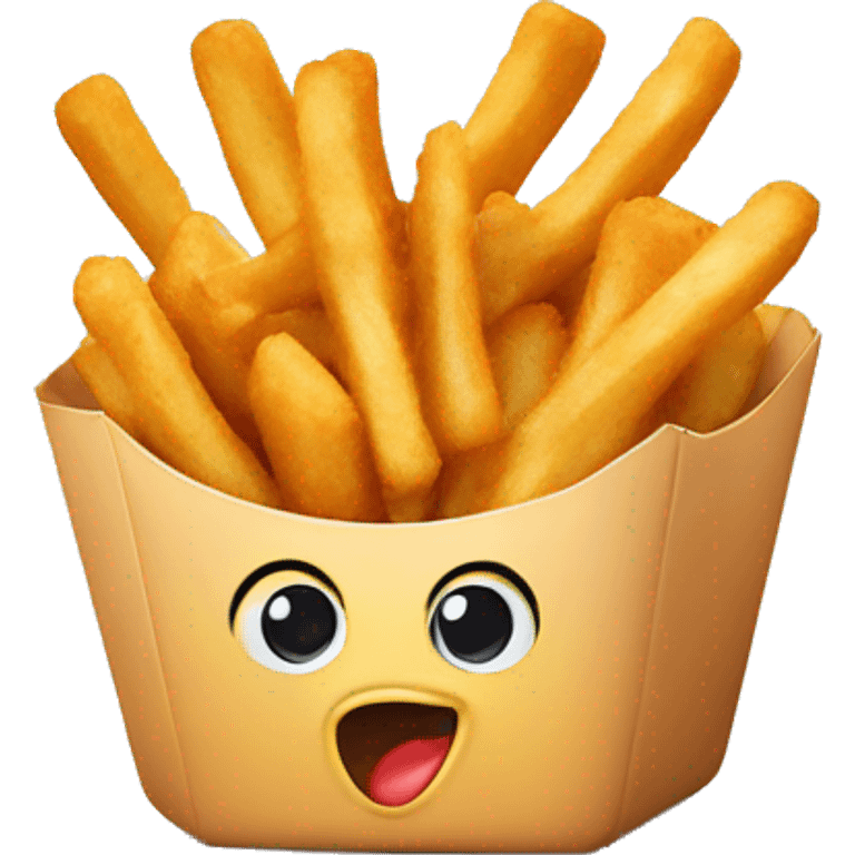 Chicken nuggets and fries emoji