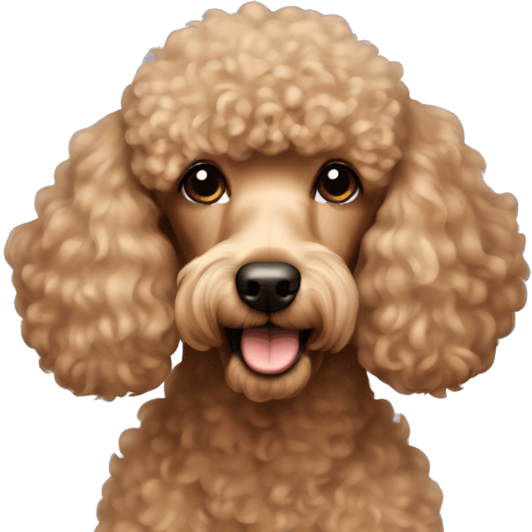 a light brown tan poodle emoji