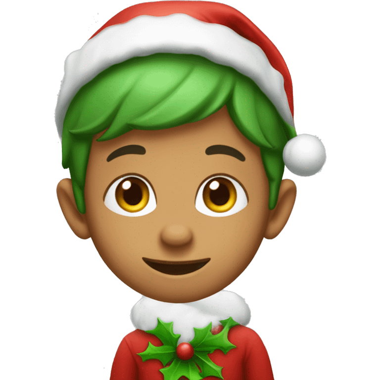 Little santa’s elf boy emoji