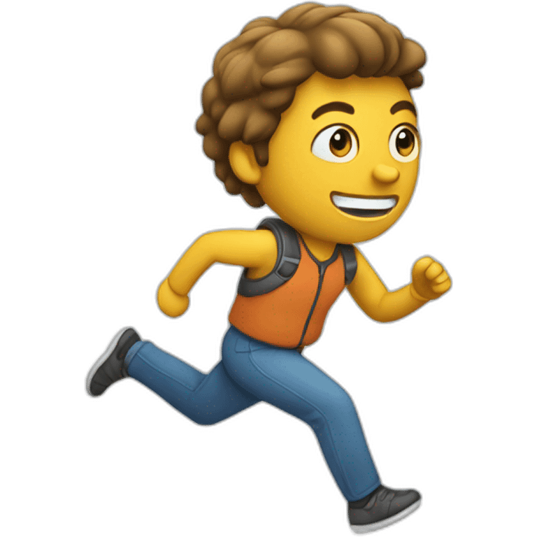 running to work emoji