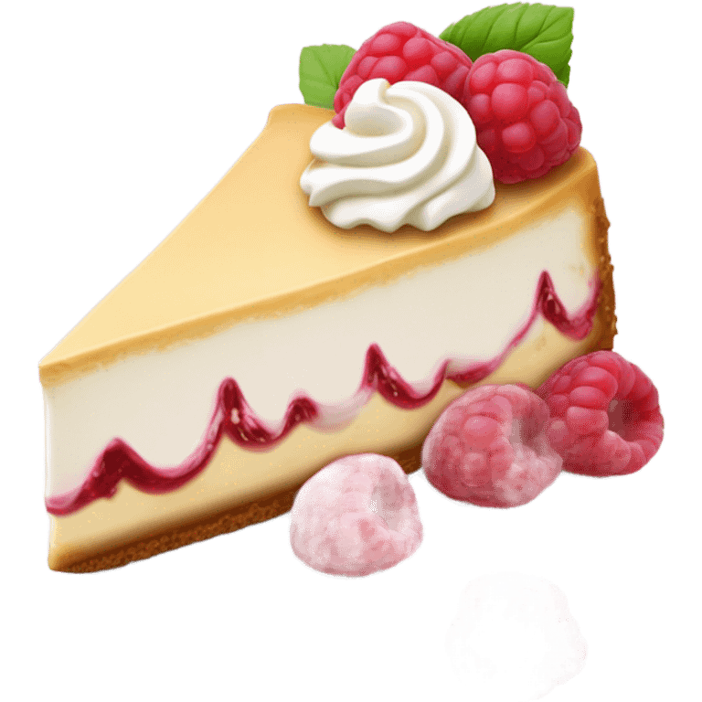 cheesecake raspberries and cream tasty  emoji