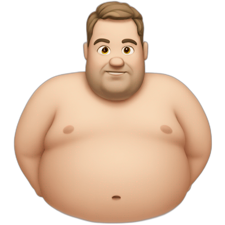 fat guy emoji