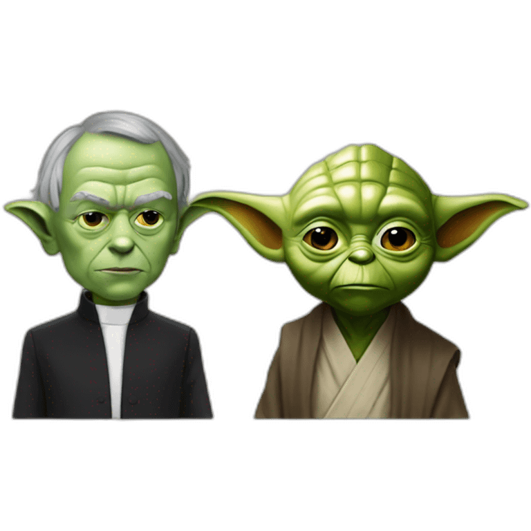 Maître yoda et Macron emoji