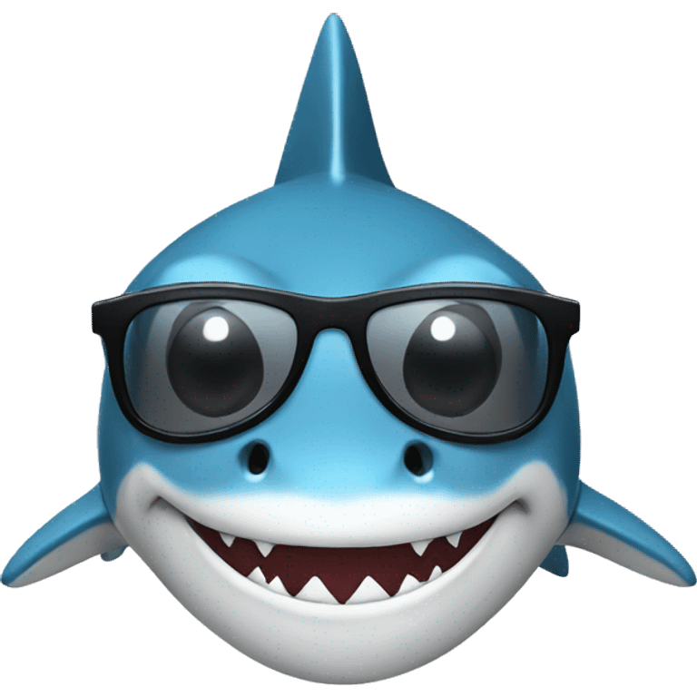 shark with glasses  emoji