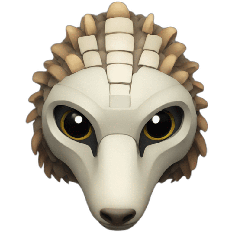 robot pangolin mask emoji