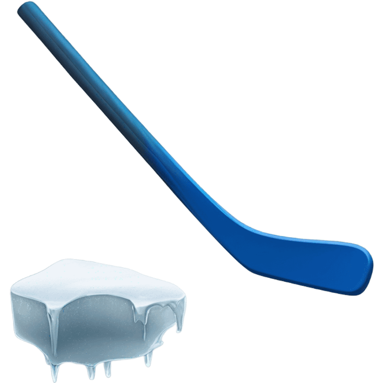 ice hockey stick hitting puck emoji