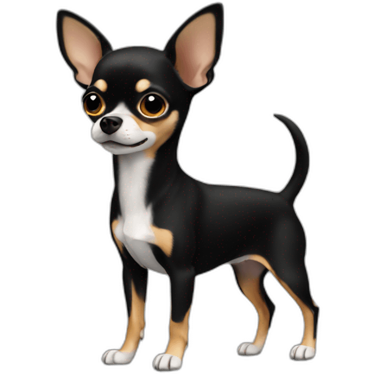 Chihuahua black emoji