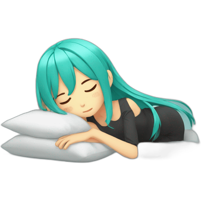 Miku sleeping emoji