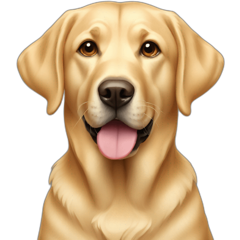 Golden Labrador emoji