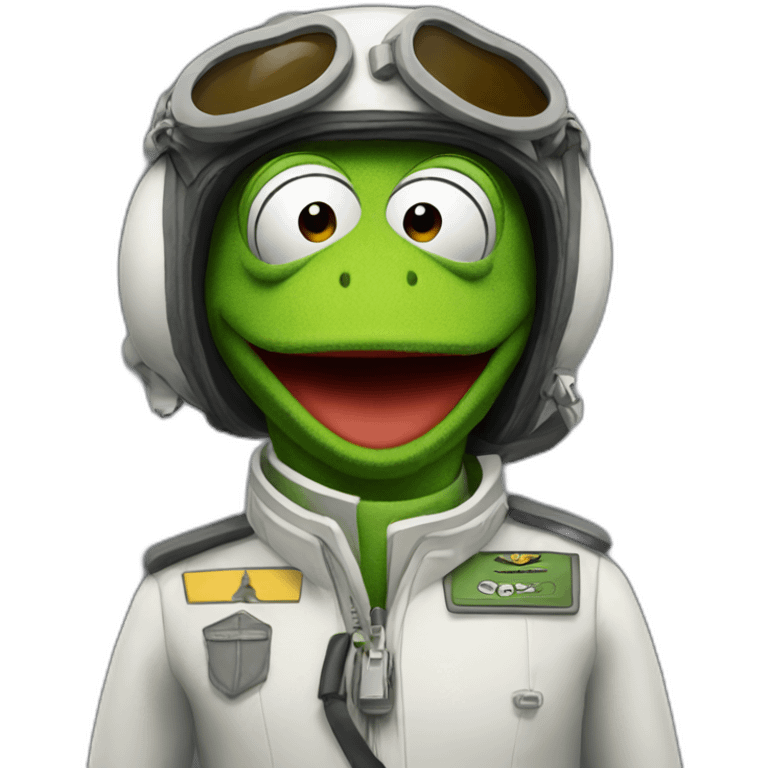 kermit as pilot emoji