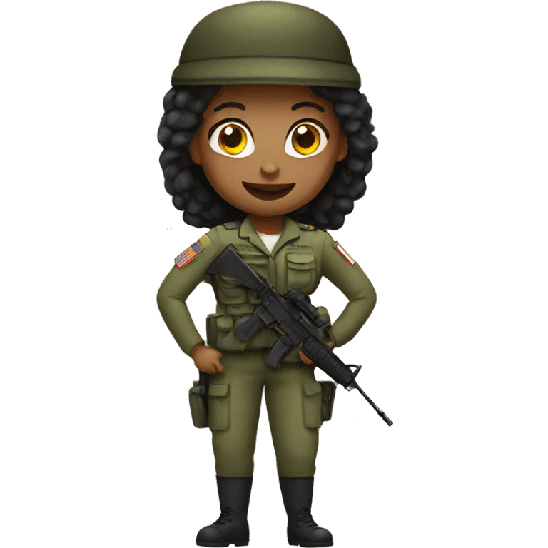 woman army emoji