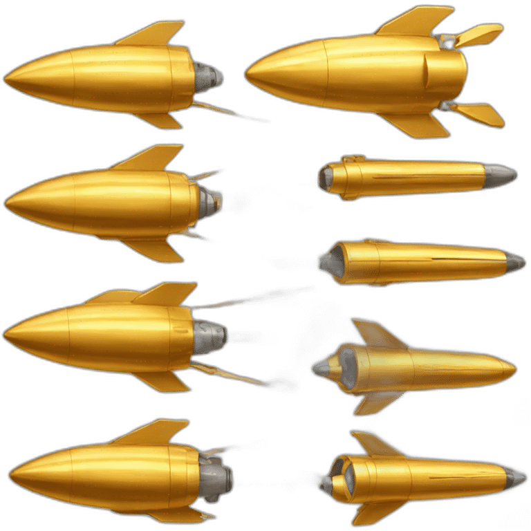 rocket gold crypto emoji